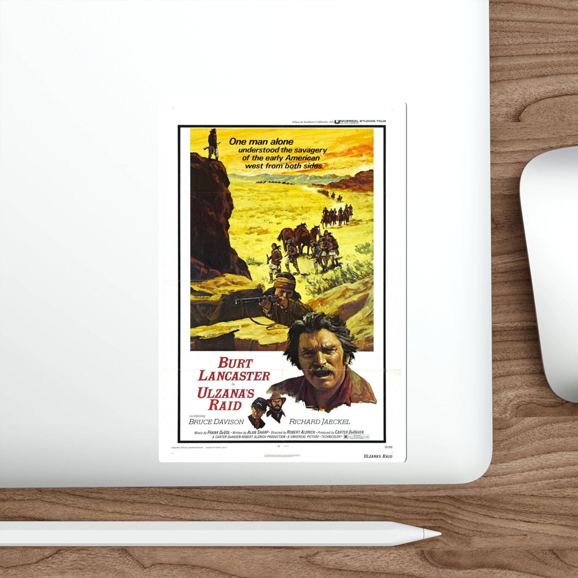 Ulzana's Raid 1972 Movie Poster STICKER Vinyl Die-Cut Decal-The Sticker Space