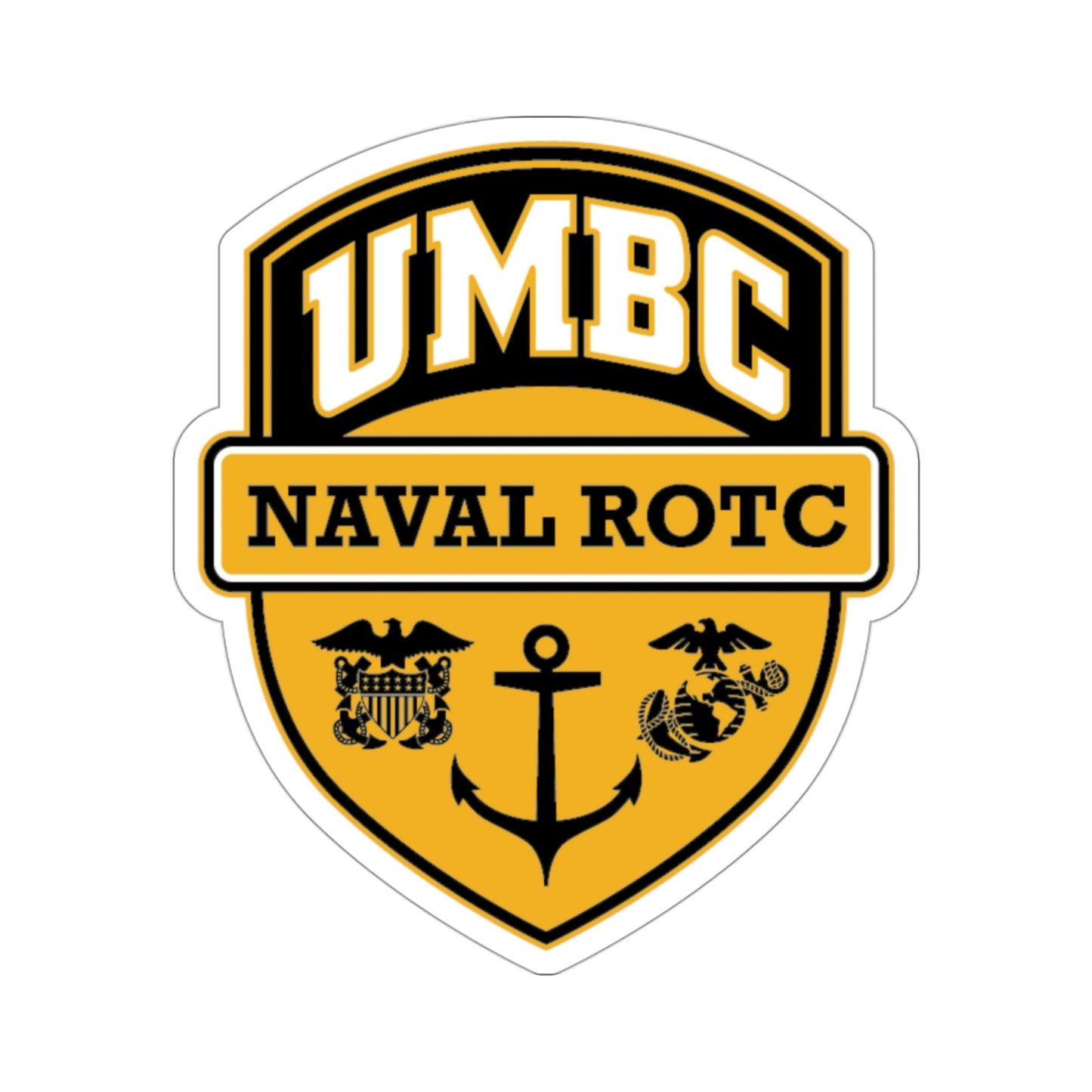 UMBC Naval ROTC (U.S. Navy) STICKER Vinyl Die-Cut Decal-3 Inch-The Sticker Space