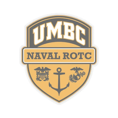UMBC Naval ROTC (U.S. Navy) STICKER Vinyl Kiss-Cut Decal 3 Inch Transparent - The Sticker Space