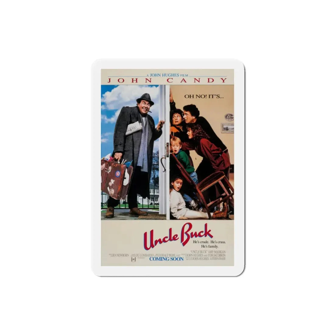 Uncle Buck 1989 Movie Poster Refrigerator Magnet 2 Inch - The Sticker Space