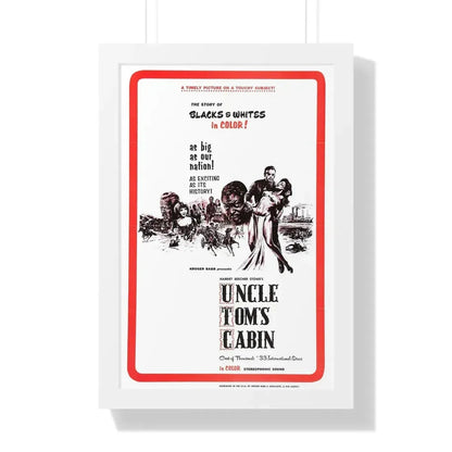 UNCLE TOM'S CABIN 1965 - Framed Movie Poster 16″ x 24″ White - The Sticker Space