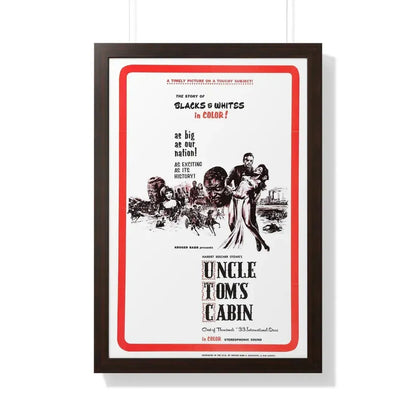 UNCLE TOM'S CABIN 1965 - Framed Movie Poster 20" x 30" Walnut - The Sticker Space