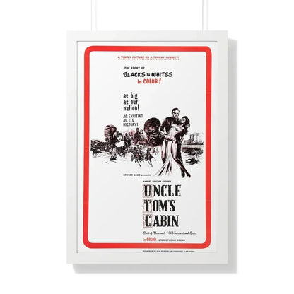 UNCLE TOM'S CABIN 1965 - Framed Movie Poster 20" x 30" White - The Sticker Space