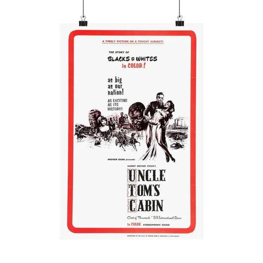 UNCLE TOM'S CABIN 1965 - Paper Movie Poster 12″ x 18″ Matte - The Sticker Space