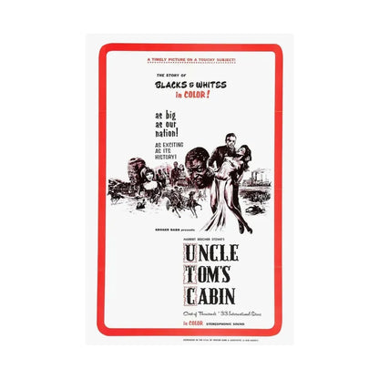 UNCLE TOM'S CABIN 1965 - Paper Movie Poster - The Sticker Space