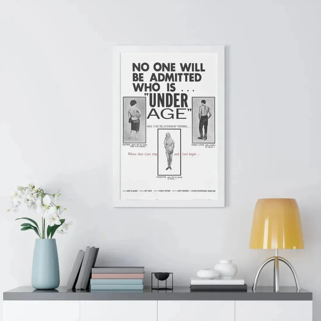 UNDER AGE 1964 - Framed Movie Poster - The Sticker Space