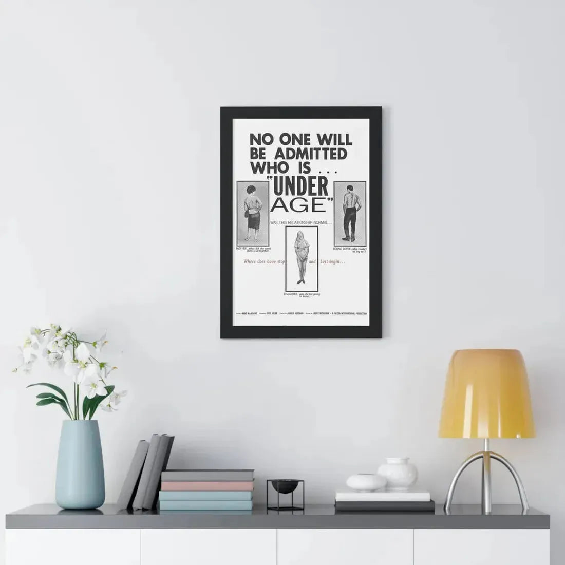 UNDER AGE 1964 - Framed Movie Poster - The Sticker Space