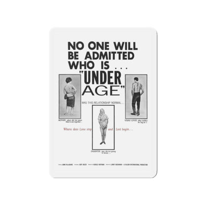 UNDER AGE 1964 Movie Poster - Refrigerator Magnet-2 Inch-The Sticker Space