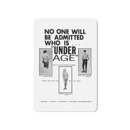 UNDER AGE 1964 Movie Poster - Refrigerator Magnet 4 Inch - The Sticker Space