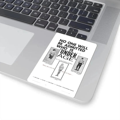 UNDER AGE 1964 Movie Poster - STICKER Vinyl Kiss-Cut Decal - The Sticker Space