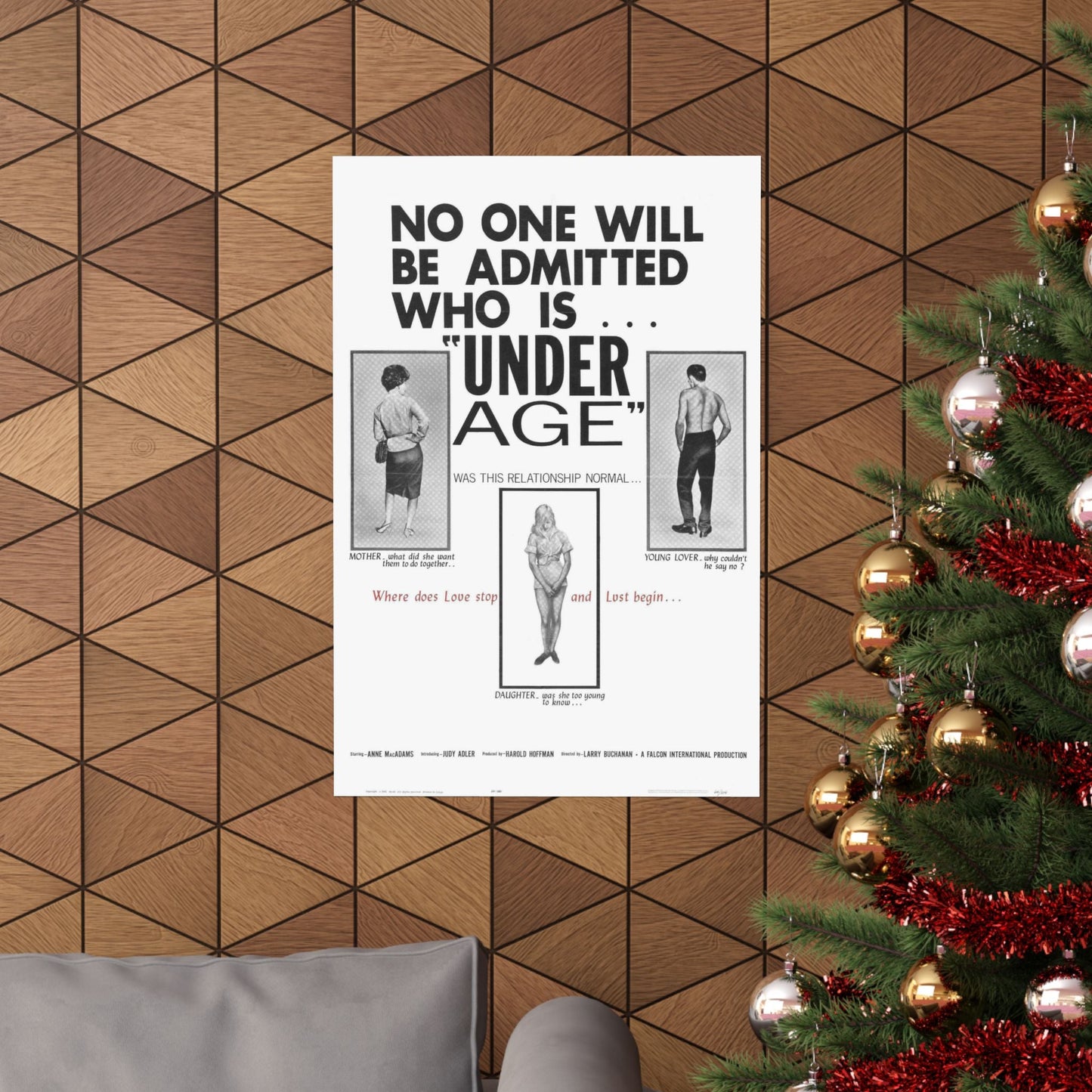 UNDER AGE 1964 - Paper Movie Poster-The Sticker Space