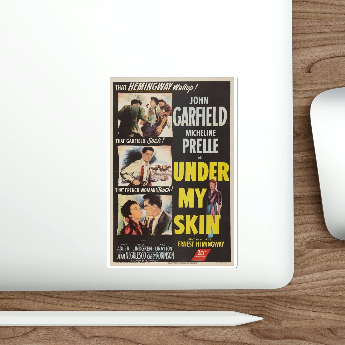 Under My Skin 1950 Movie Poster STICKER Vinyl Die-Cut Decal-The Sticker Space