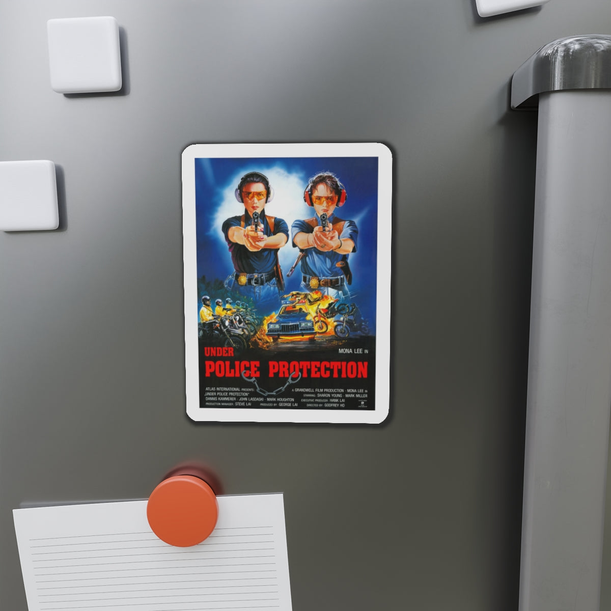 UNDER POLICE PROTECTION 1989 Movie Poster - Refrigerator Magnet