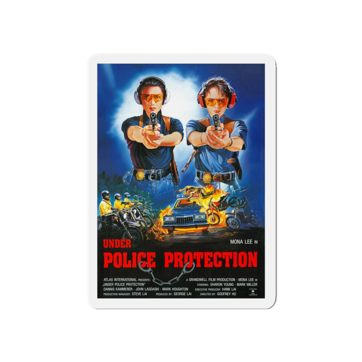 UNDER POLICE PROTECTION 1989 Movie Poster - Refrigerator Magnet