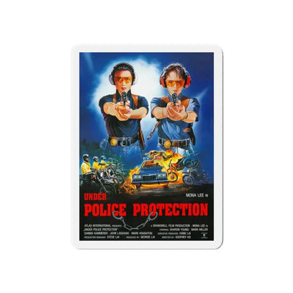 UNDER POLICE PROTECTION 1989 Movie Poster - Refrigerator Magnet 6 Inch - The Sticker Space