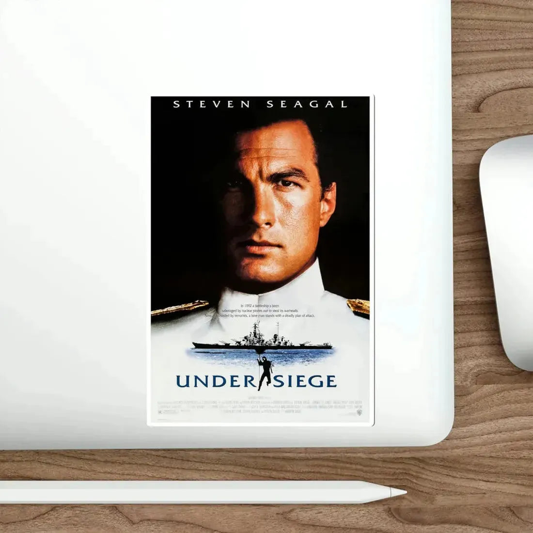 Under Siege 1992 Movie Poster STICKER Vinyl Die-Cut Decal - The Sticker Space