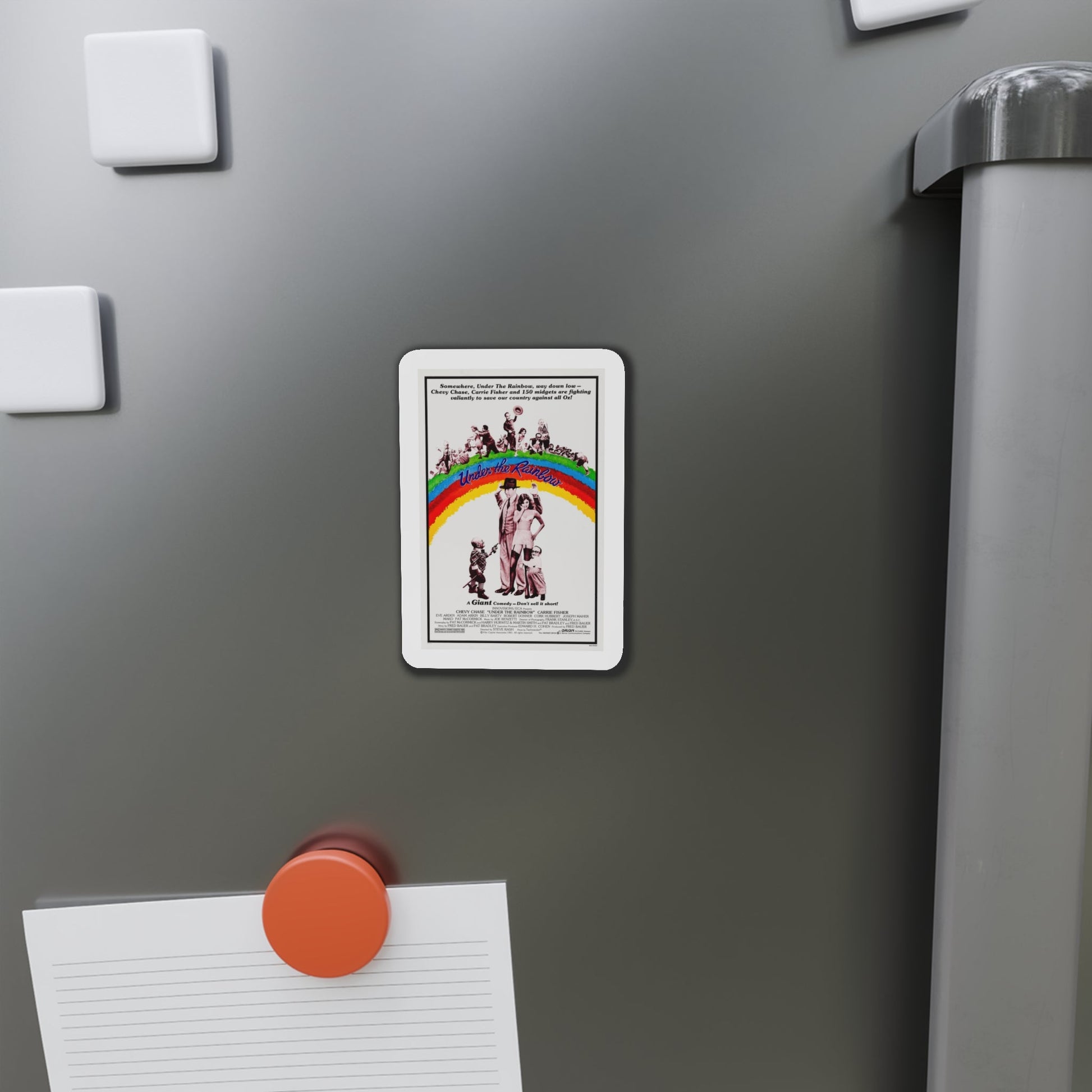Under the Rainbow 1981 Movie Poster Die-Cut Magnet-The Sticker Space