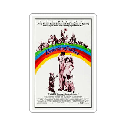 Under the Rainbow 1981 Movie Poster STICKER Vinyl Die-Cut Decal 4 Inch - The Sticker Space