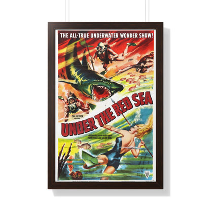 UNDER THE RED SEA 1952 - Framed Movie Poster-20" x 30"-The Sticker Space