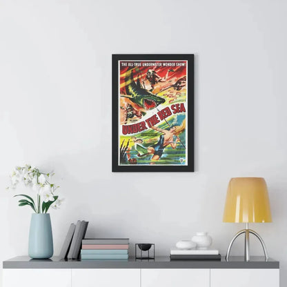 UNDER THE RED SEA 1952 - Framed Movie Poster - The Sticker Space