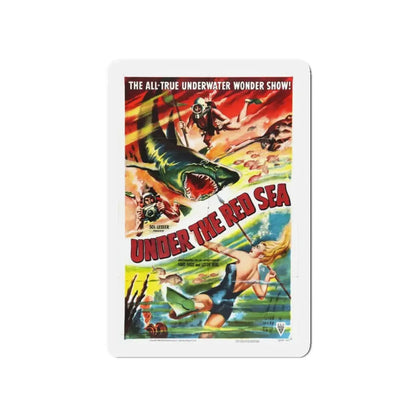 UNDER THE RED SEA 1952 Movie Poster - Refrigerator Magnet 4 Inch - The Sticker Space