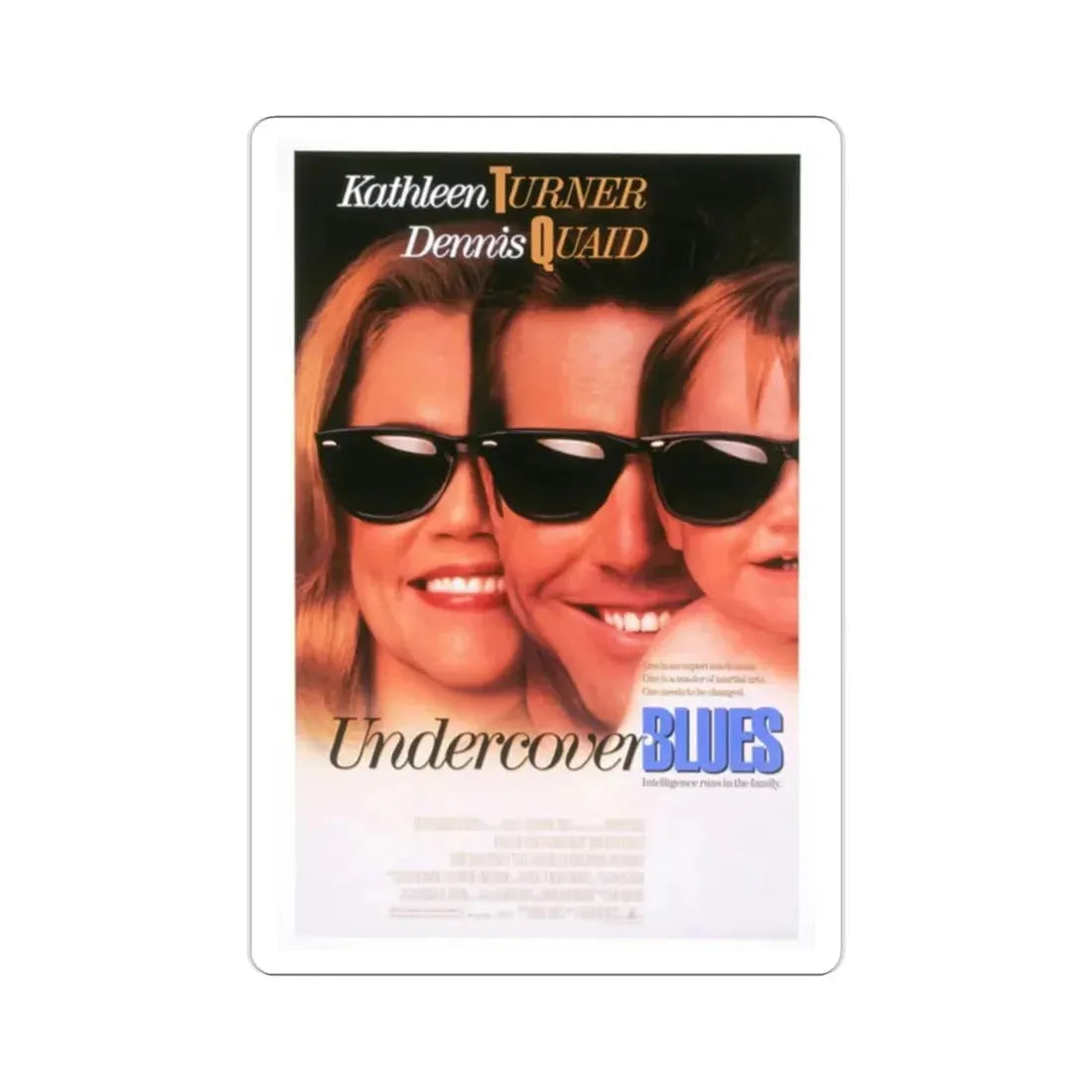 Undercover Blues 1993 Movie Poster STICKER Vinyl Die-Cut Decal 2 Inch - The Sticker Space