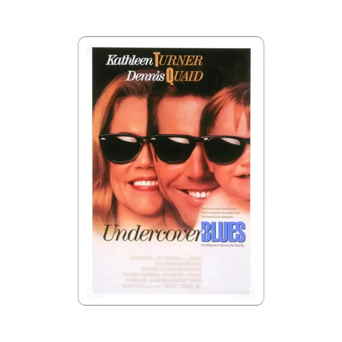 Undercover Blues 1993 Movie Poster STICKER Vinyl Die-Cut Decal 2 Inch - The Sticker Space