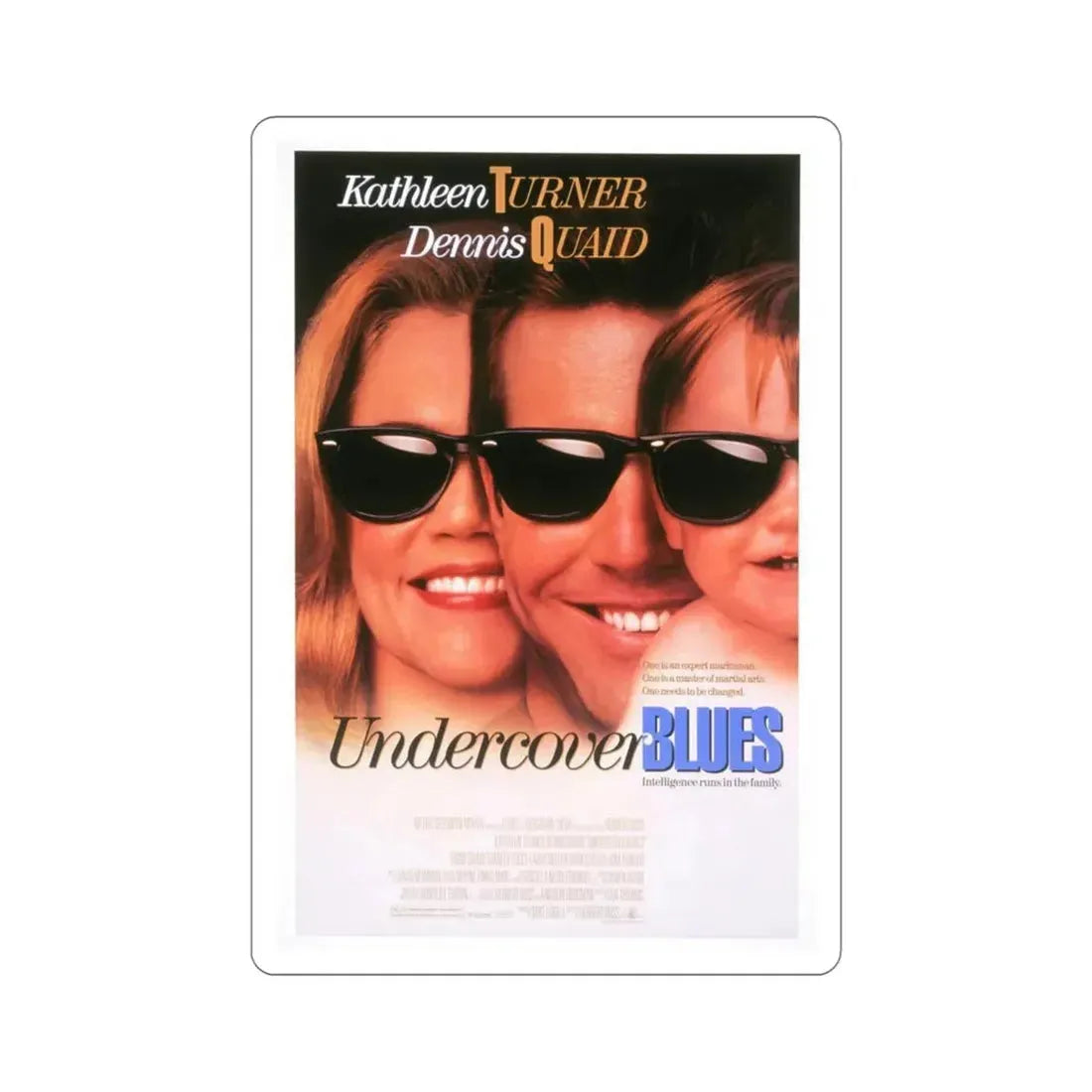 Undercover Blues 1993 Movie Poster STICKER Vinyl Die-Cut Decal 5 Inch - The Sticker Space