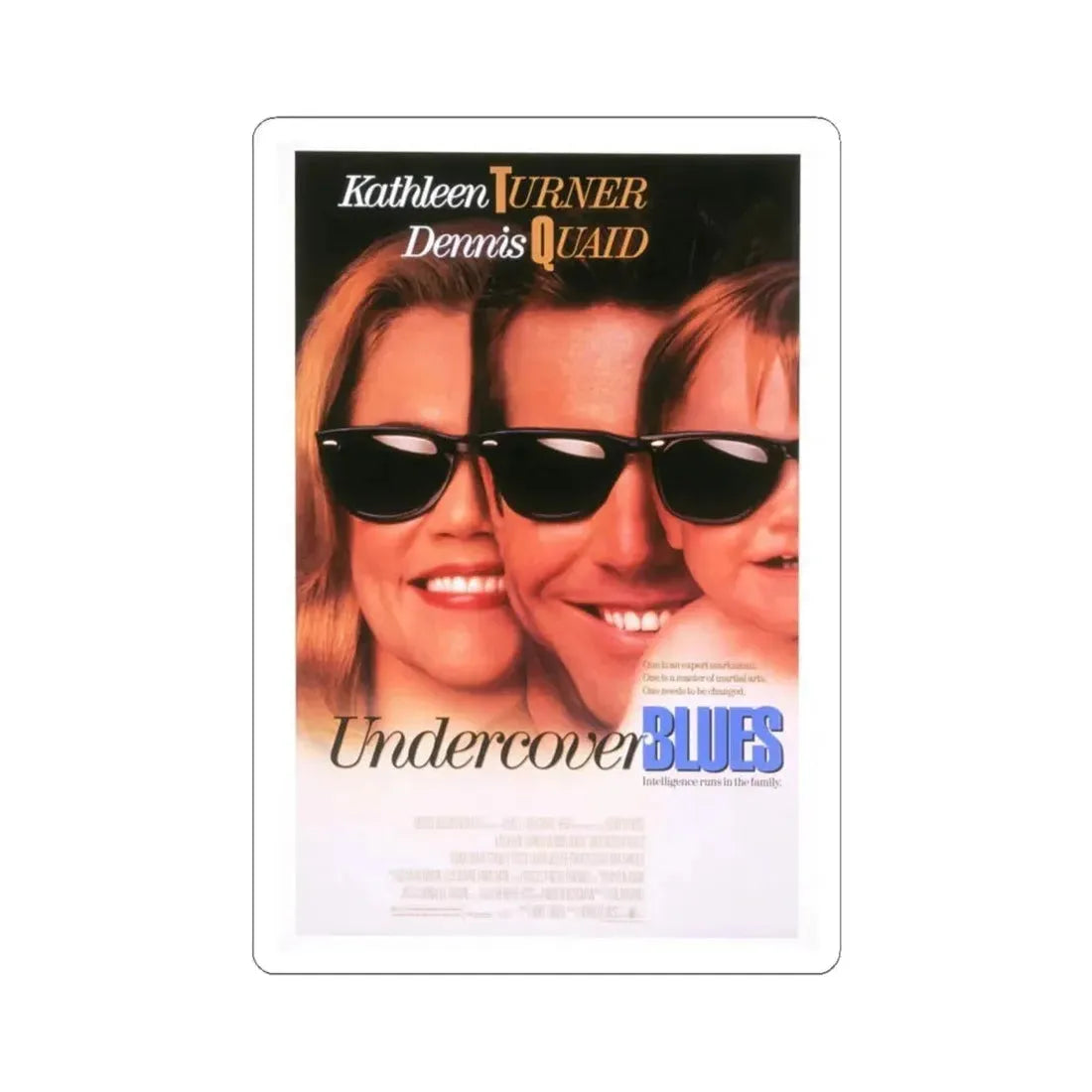 Undercover Blues 1993 Movie Poster - STICKER Vinyl Kiss-Cut Decal 4 Inch White - The Sticker Space