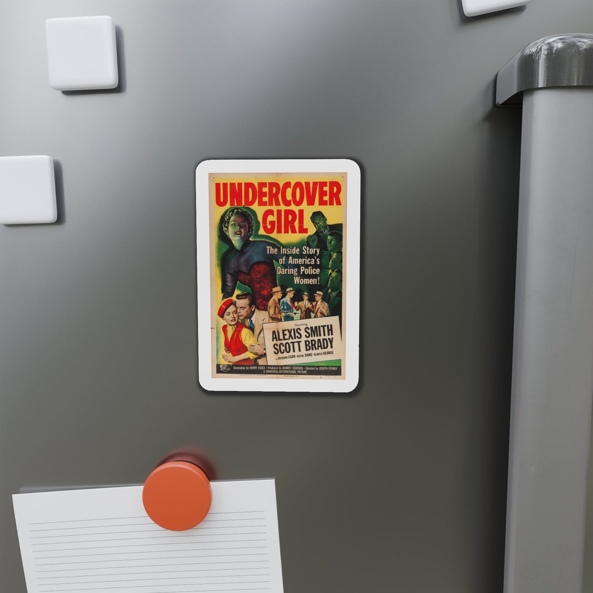 Undercover Girl 1950 Movie Poster Die-Cut Magnet-The Sticker Space