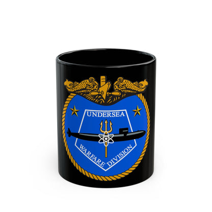 Undersea Warfare Division (U.S. Navy) Black Coffee Mug-11oz-The Sticker Space