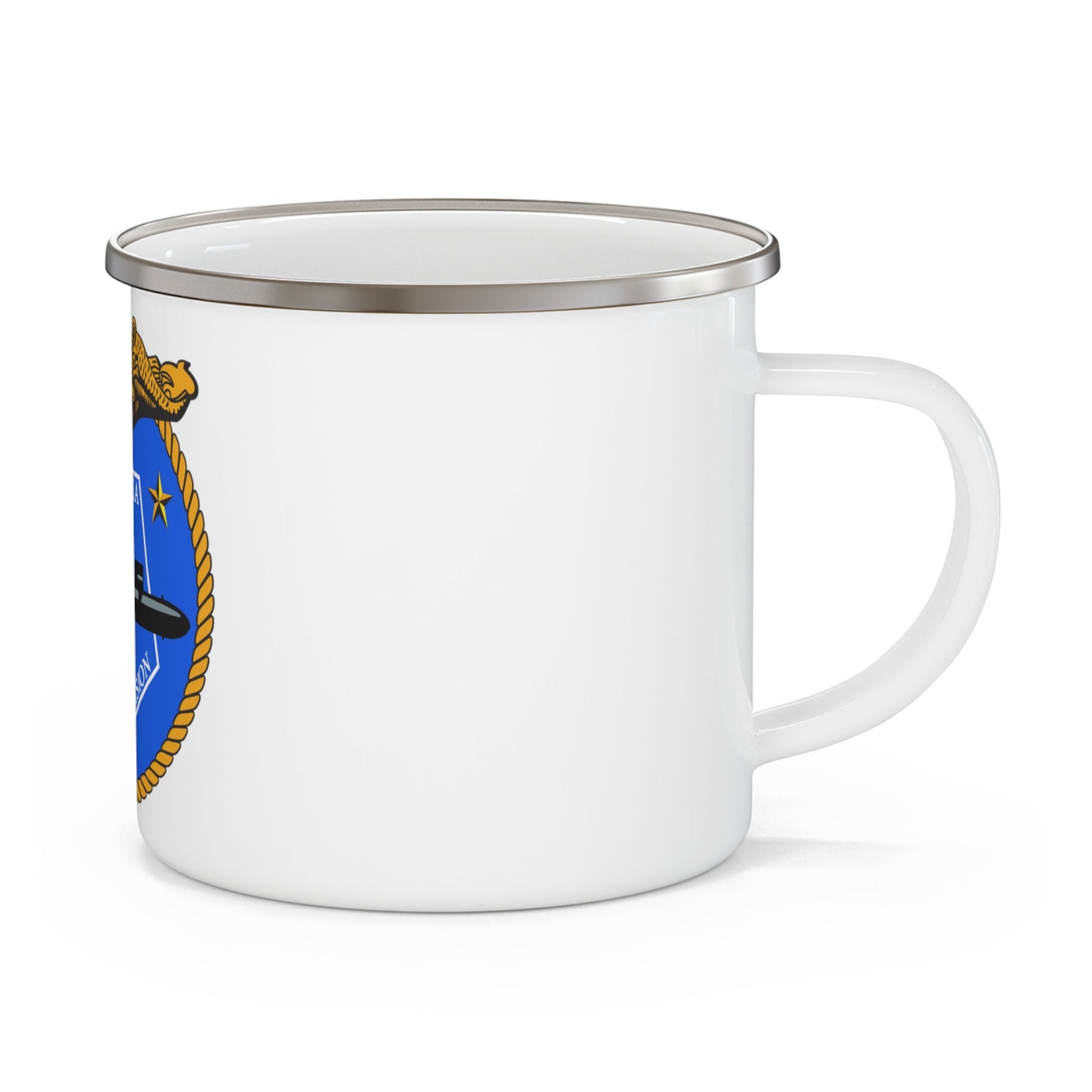 Undersea Warfare Division (U.S. Navy) Enamel Mug 12oz-12oz-The Sticker Space