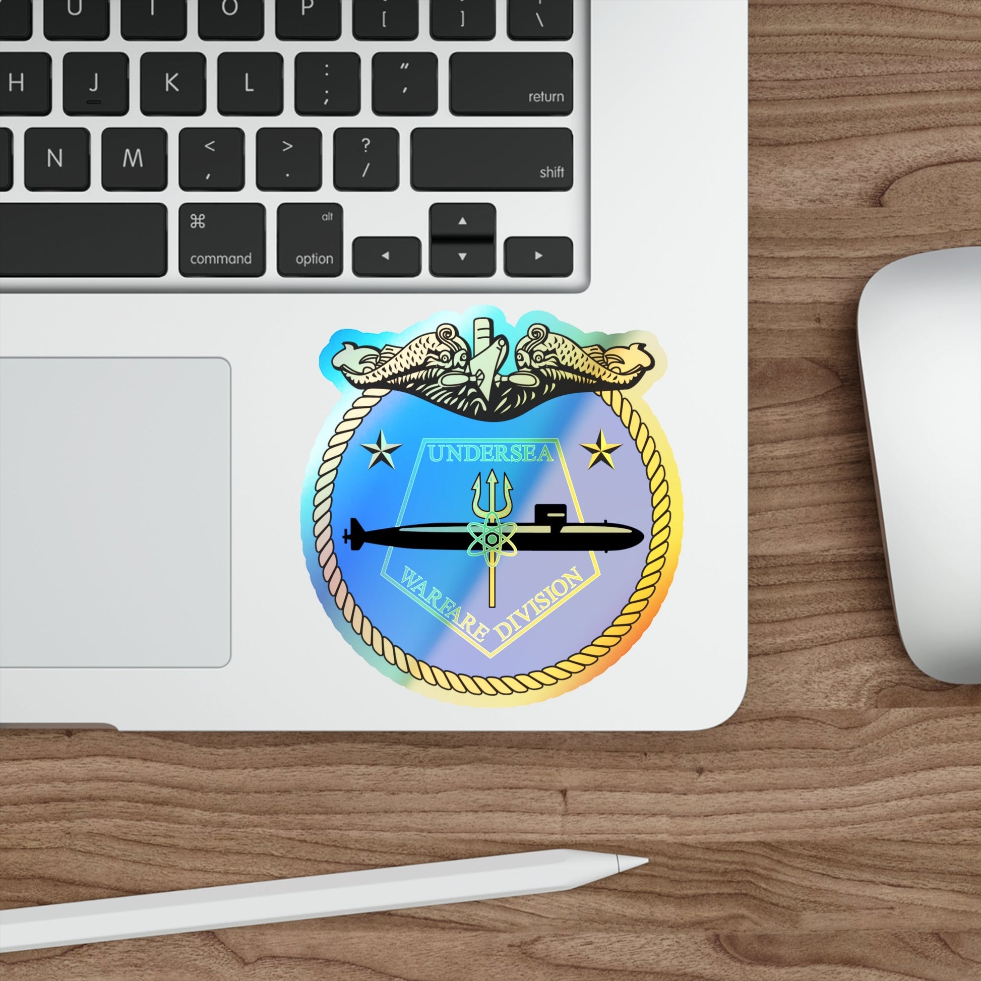 Undersea Warfare Division (U.S. Navy) Holographic STICKER Die-Cut Vinyl Decal-The Sticker Space