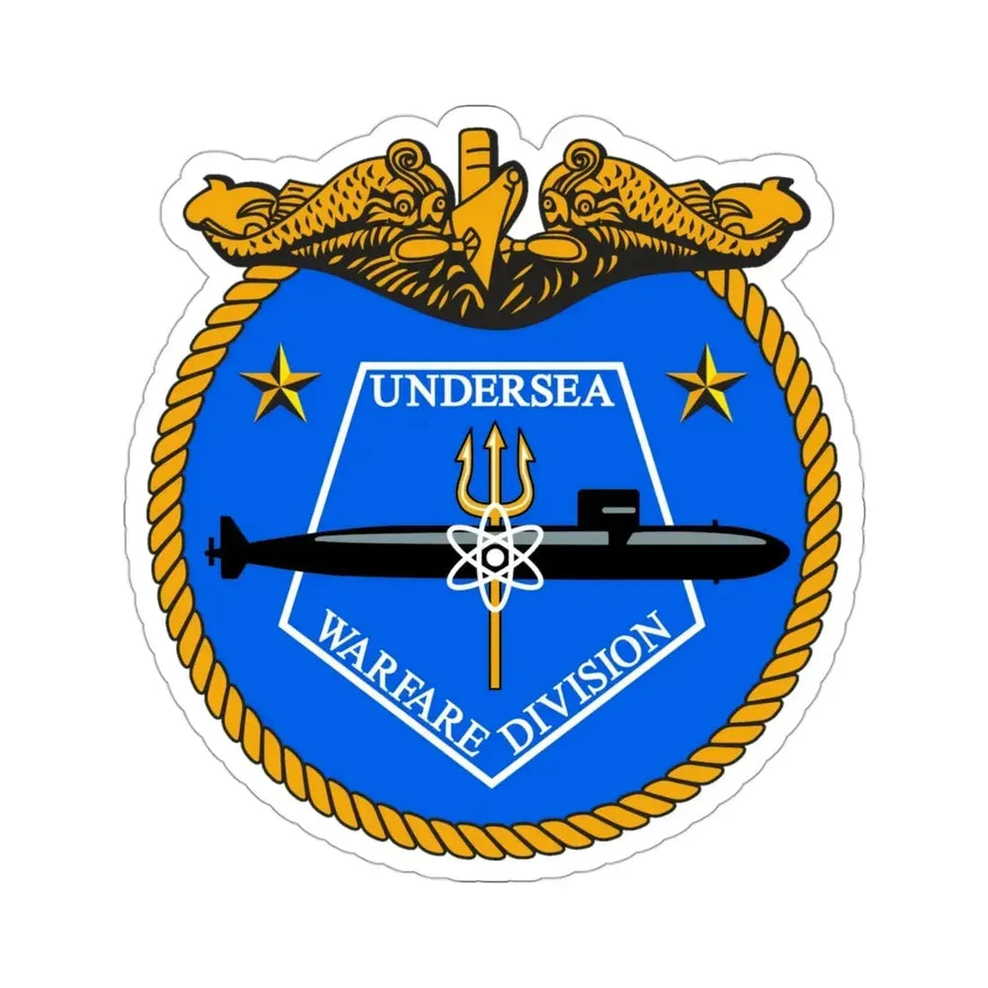 Undersea Warfare Division (U.S. Navy) STICKER Vinyl Die-Cut Decal 3 Inch - The Sticker Space