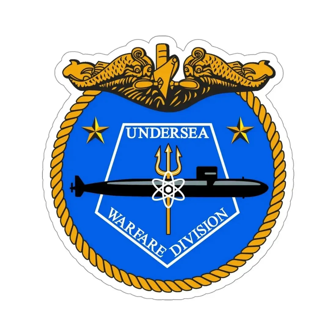 Undersea Warfare Division (U.S. Navy) STICKER Vinyl Die-Cut Decal 4 Inch - The Sticker Space