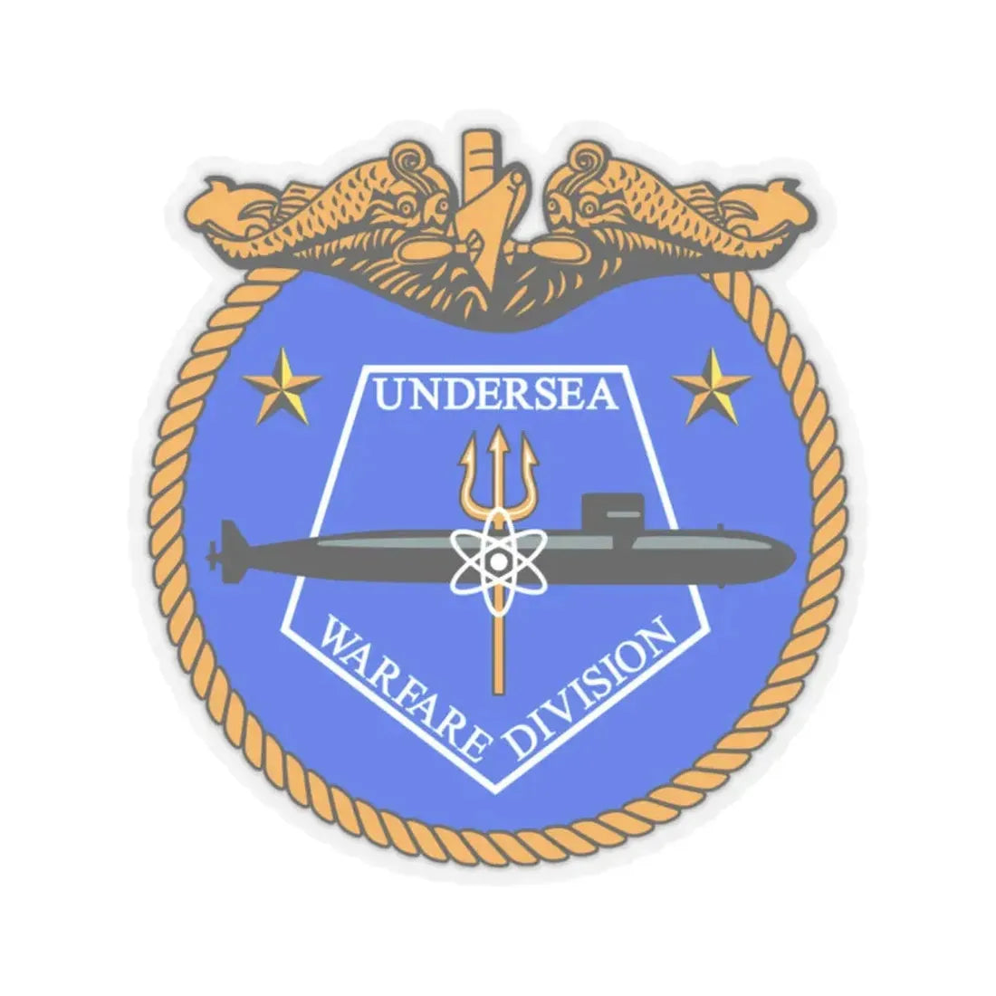 Undersea Warfare Division (U.S. Navy) STICKER Vinyl Kiss-Cut Decal 2 Inch Transparent - The Sticker Space