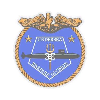 Undersea Warfare Division (U.S. Navy) STICKER Vinyl Kiss-Cut Decal 4 Inch Transparent - The Sticker Space