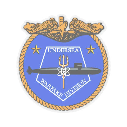 Undersea Warfare Division (U.S. Navy) STICKER Vinyl Kiss-Cut Decal 6 Inch Transparent - The Sticker Space