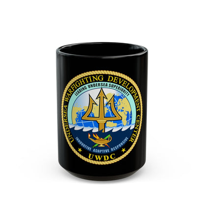 Undersea Warfighting Development Center (U.S. Navy) Black Coffee Mug-15oz-The Sticker Space