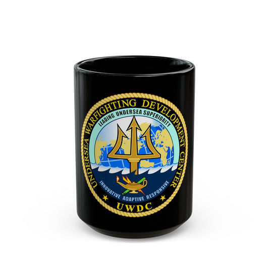 Undersea Warfighting Development Center (U.S. Navy) Black Coffee Mug-15oz-The Sticker Space