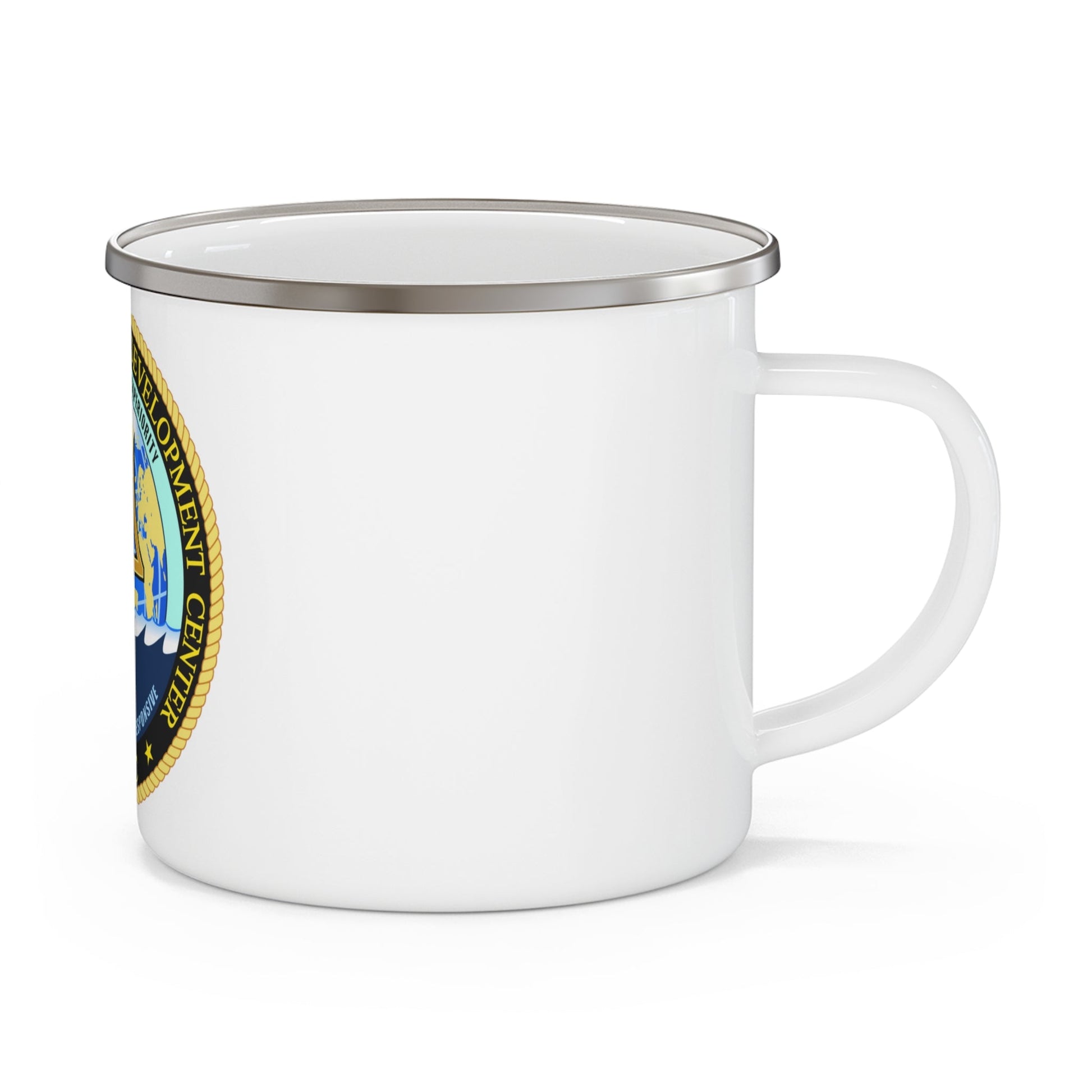 Undersea Warfighting Development Center (U.S. Navy) Enamel Mug 12oz-12oz-The Sticker Space