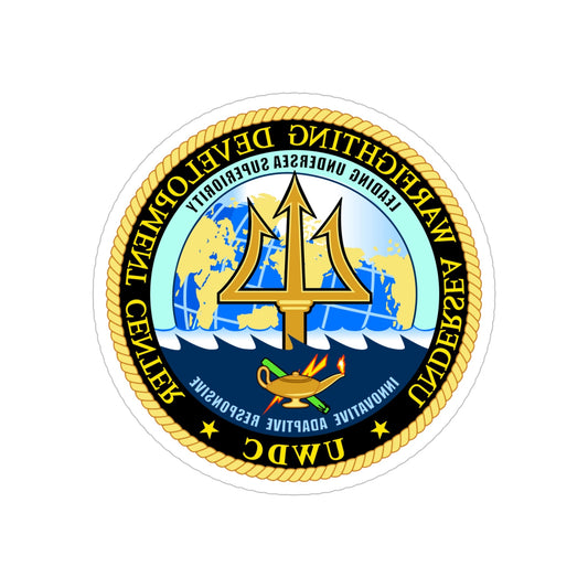 Undersea Warfighting Development Center (U.S. Navy) REVERSE PRINT Transparent STICKER-6 Inch-The Sticker Space