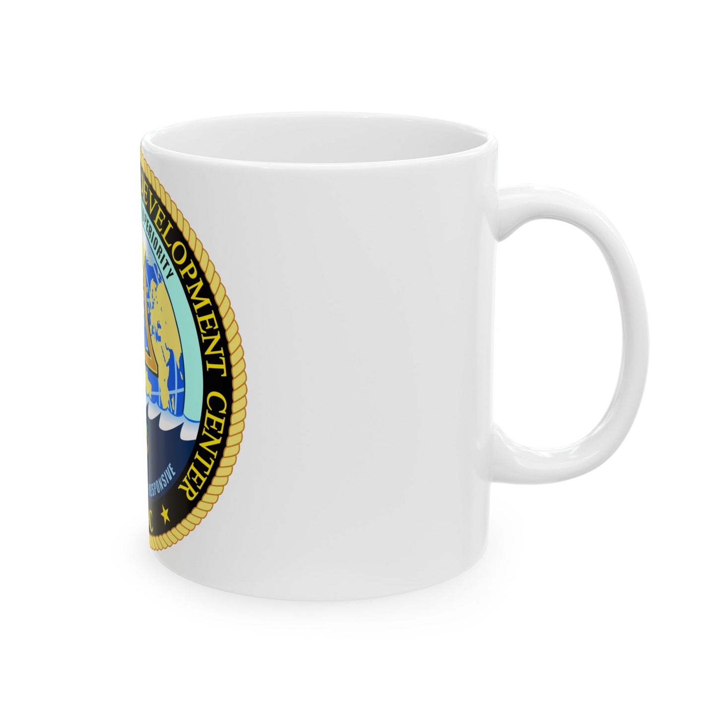 Undersea Warfighting Development Center (U.S. Navy) White Coffee Mug-The Sticker Space