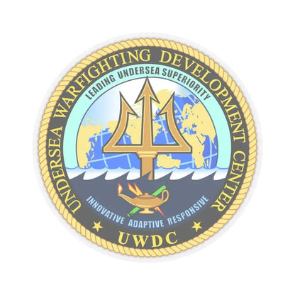 Undersea Warfighting Development Center (U.S. Navy) STICKER Vinyl Kiss-Cut Decal 4 Inch Transparent - The Sticker Space