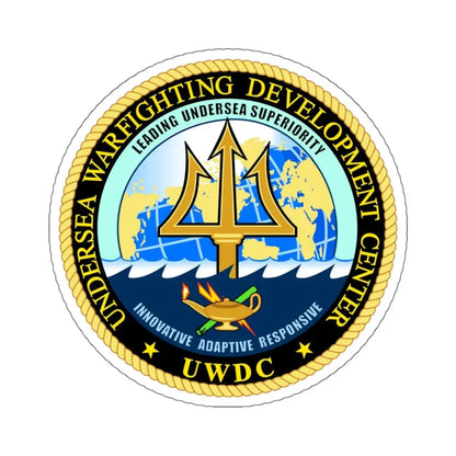 Undersea Warfighting Development Center (U.S. Navy) STICKER Vinyl Kiss-Cut Decal 6 Inch White - The Sticker Space
