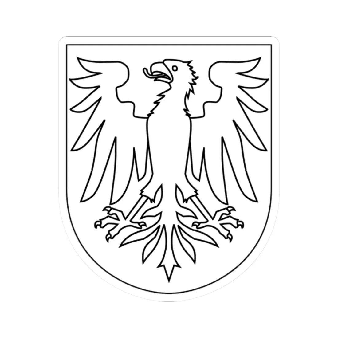 Undersvik vapen (Sweden) (Coat of Arms) STICKER Vinyl Kiss-Cut Decal 2 Inch White - The Sticker Space