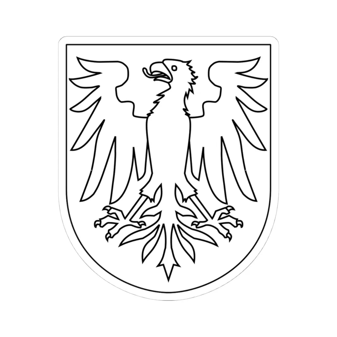 Undersvik vapen (Sweden) (Coat of Arms) STICKER Vinyl Kiss-Cut Decal 4 Inch White - The Sticker Space
