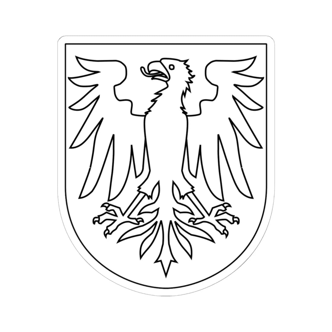 Undersvik vapen (Sweden) (Coat of Arms) STICKER Vinyl Kiss-Cut Decal 6 Inch White - The Sticker Space