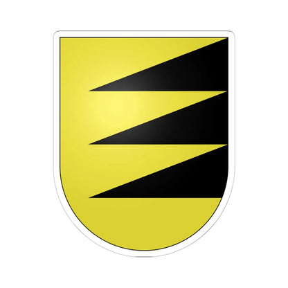 Undervelier-coat of arms (Switzerland) (Coat of Arms) STICKER Vinyl Kiss-Cut Decal 6 Inch White - The Sticker Space