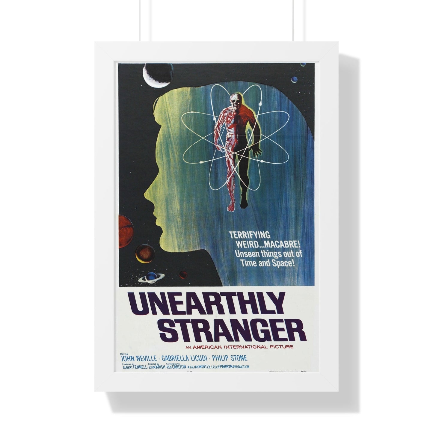 UNEARTHLY STRANGER 1963 - Framed Movie Poster-16″ x 24″-The Sticker Space